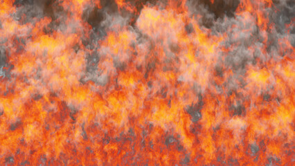 Fire wall transition on alpha channel