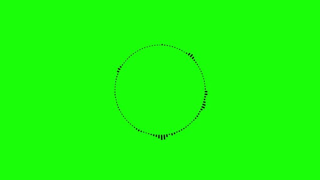 Circular graphic sound digital player waveform. Music interface audio voice music sound color spectrum equalizer.