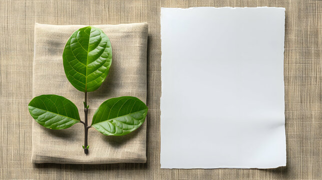 natural / leafy frame on cloth. space for copy. background, natural, leaves, botanical, border, nature
