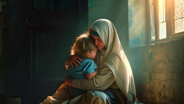 	
A poor Indian children and elderly Indian women are two very different groups in Mother Teresa's Mercy and Charitable Mission Emphasize differences between difficulties.	

