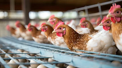 Foto op Aluminium ostrich animal eggs production © vectorwin