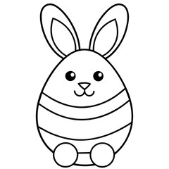 Easter bunny rabbit silhouette graphics vector illustration,Easter line art,Easter Svg Design,Laser Cut File Cricut,paper cut and printing,easter SVG,spring svg,Easter for Kids bundle