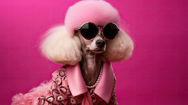sunglasses pink poodle