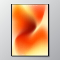 Orange blurred gradient bright colorful abstract background. Pastel Color Art image graphic design for Posters and banners.Vector illustration.