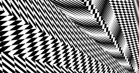 Striped background. Black and white stripes. Abstract background.  Stripes design for wallpaper. Background in 4k format .