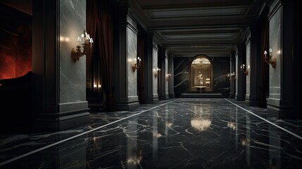 luxurious dark marble