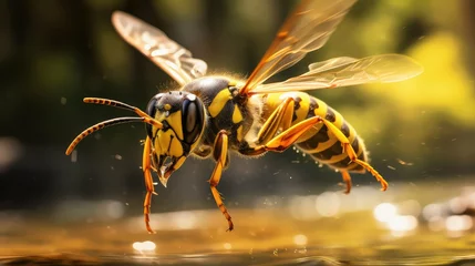 Foto op Plexiglas insect yellow jackets © vectorwin