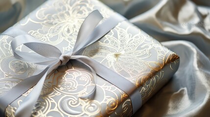 designs silver gift wrap