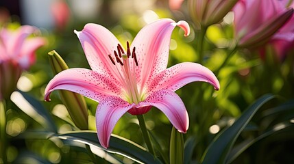 delicate pink lilly