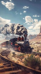 Wild West train heist steam and speed