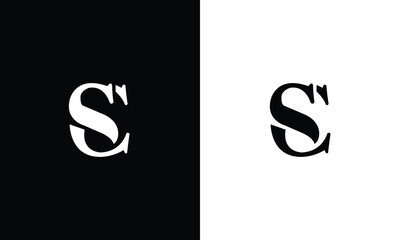 CS SC letter initial logo design