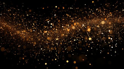 sparkle golden particles