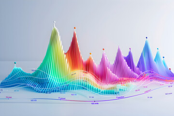 An Illustrative Representation of Natural Logarithm Transformation in Statistical Data - obrazy, fototapety, plakaty