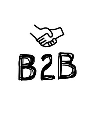 B2B business to business icon