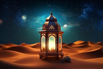 Eid mubarak and ramadan kareem greetings with islamic lantern and mosque. Eid al fitr background