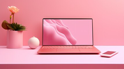 keyboard computer pink