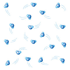 水蒸気の分子模型