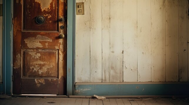 Out Blurred Home Front Door Interior