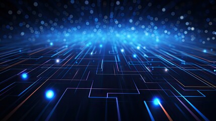 digital dark blue background tech