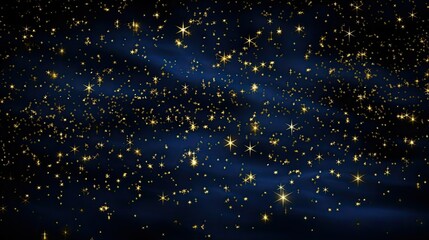 night blue and gold stars