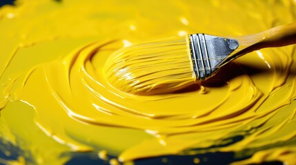 golden yellow paint