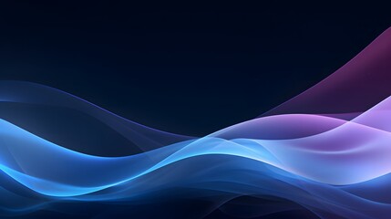 Blue abstract background with a dark sky, flowing lines of light in shades of purple and blue. The background is dark and starry, creating an atmosphere of mystery and depth. For PPT, Background