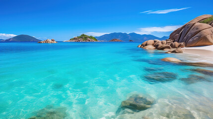 Fototapeta premium lake in the mountains.