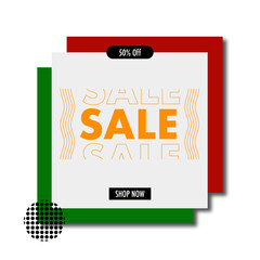 Sale banner template design. Big sale special offer end of season banner. vector illustration.