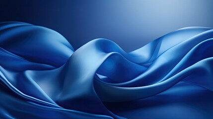 flowing blue ribbon background