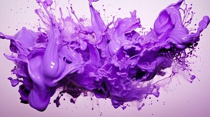 solid purple paint splash