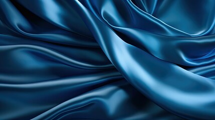 glossy blue fabric background - obrazy, fototapety, plakaty