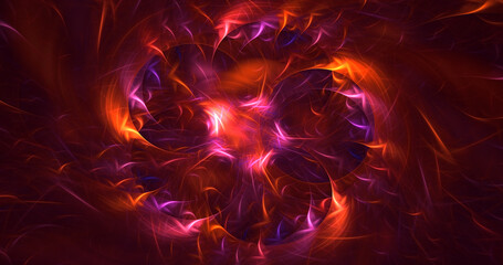 3D manual rendering abstract round light background. Its not AI Generatd illustration.