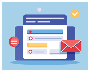 Email Sending Icon Vector illustration