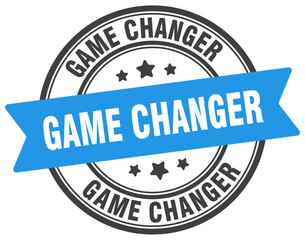 game changer stamp. game changer label on transparent background. round sign