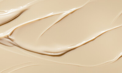 The texture of cosmetic cream sample