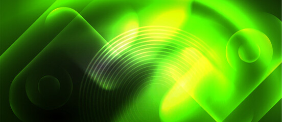 Naklejka premium Glowing light neon shiny background. Vector Illustration For Wallpaper, Banner, Background, Card, Book Illustration, landing page