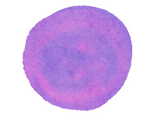 Suitable for design and decoration, hand-drawn watercolor circle stains with a transparent background are offered.