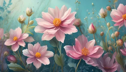 Foto op Canvas pink water lilies © Dorothy Art
