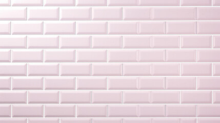 Light pink subway tiles offer a textured background that's both sleek and modern. AI Generative.
