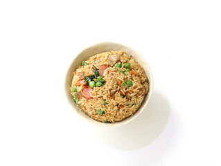 A bowl of Chinese fried rice