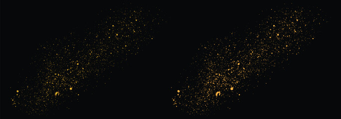 Fototapeta na wymiar Golden vector illustration confetti gold glitter texture element background