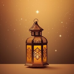 Eid mubarak and ramadan kareem greetings with islamic lantern and mosque. Eid al fitr background