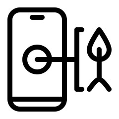 Agriculture smartphone icon