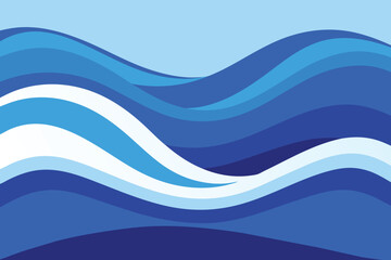 Blue Wave vector Background design