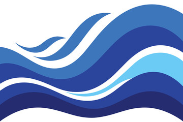 Blue Wave vector Background design