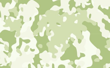 Military camouflage texture seamless pattern. Green