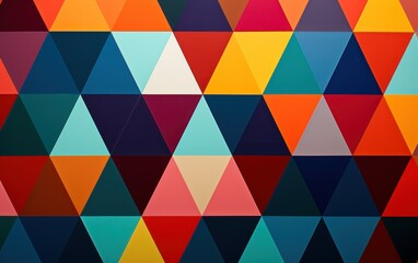 Vibrant geometric triangles pattern background