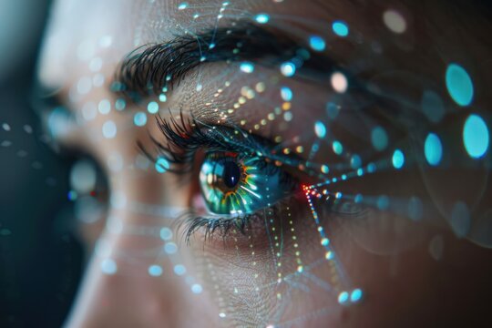 Biometric eye scan and network