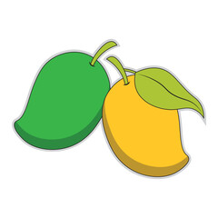 Mango Fruit Sticker