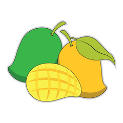 Mango Fruit Sticker